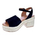Sandalias Popa zapatos Mujer modelo Roda Serraje Negro 