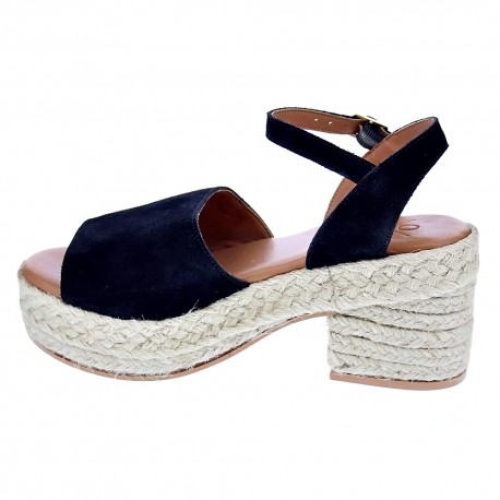 Sandalias Popa zapatos Mujer modelo Roda Serraje Negro 