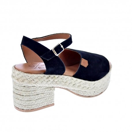 Sandalias Popa zapatos Mujer modelo Roda Serraje Negro 
