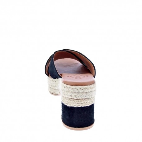 Sandalias Popa zapatos Mujer modelo Nilo Serraje Negro 