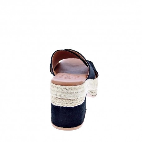 Sandalias Popa zapatos Mujer modelo Nilo Serraje Negro 