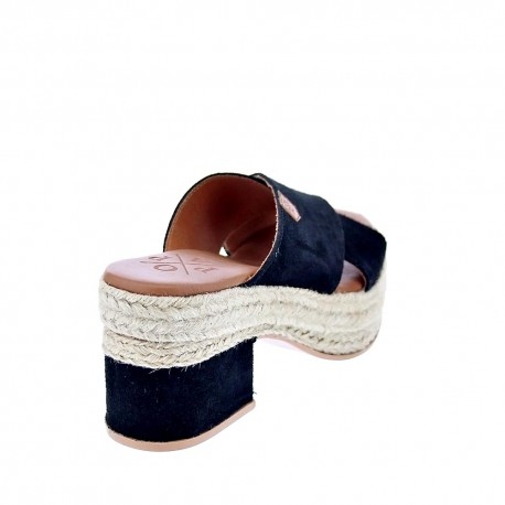 Sandalias Popa zapatos Mujer modelo Nilo Serraje Negro 