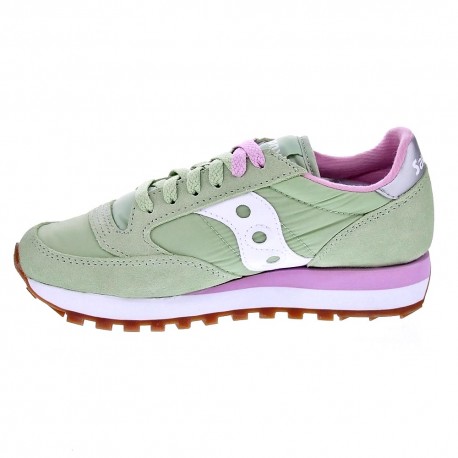 Zapatillas Saucony zapatos Mujer modelo Jazz Original Verde 