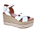 Sandalias Popa zapatos Mujer modelo Panglao Piel Blanco 