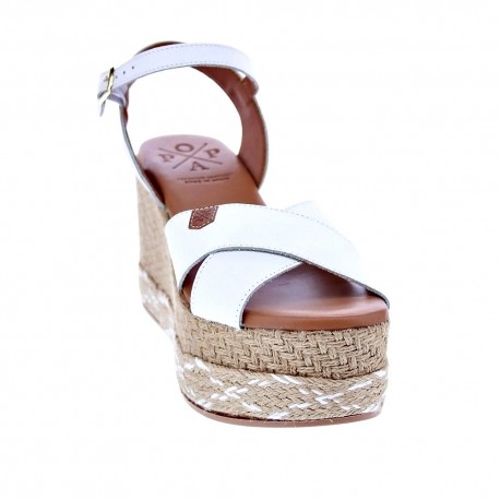 Sandalias Popa zapatos Mujer modelo Panglao Piel Blanco 