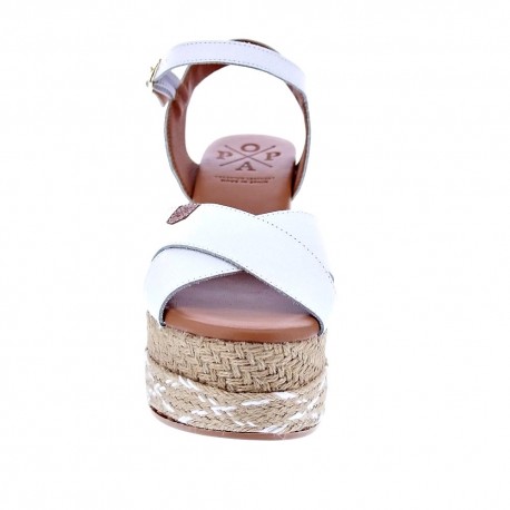 Sandalias Popa zapatos Mujer modelo Panglao Piel Blanco 
