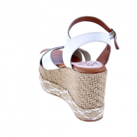 Sandalias Popa zapatos Mujer modelo Panglao Piel Blanco 