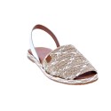Abarcas menorquinas Popa zapatos Mujer modelo Falesia Beige 
