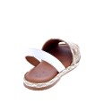 Abarcas menorquinas Popa zapatos Mujer modelo Falesia Beige 