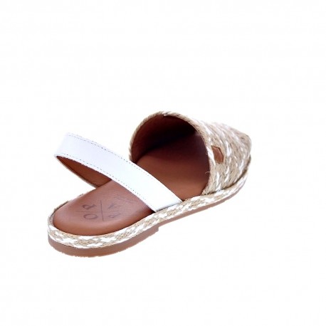 Abarcas menorquinas Popa zapatos Mujer modelo Falesia Beige 