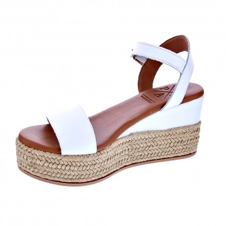 Sandalias Popa zapatos Mujer modelo Paradis Piel Blanco 