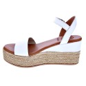 Sandalias Popa zapatos Mujer modelo Paradis Piel Blanco 