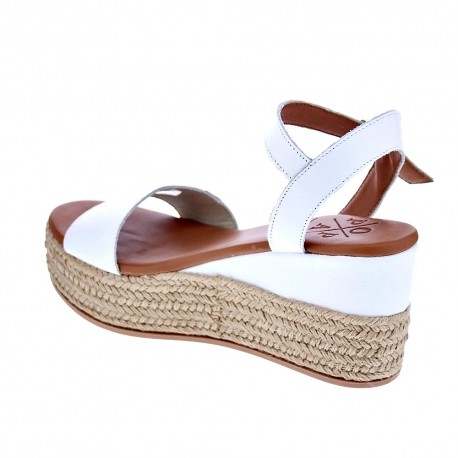 Sandalias Popa zapatos Mujer modelo Paradis Piel Blanco 