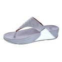 Sandalias FitFlop zapatos Mujer modelo Lulu Glitz Plata 
