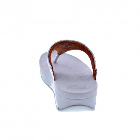 Sandalias FitFlop zapatos Mujer modelo Lulu Glitz Plata 