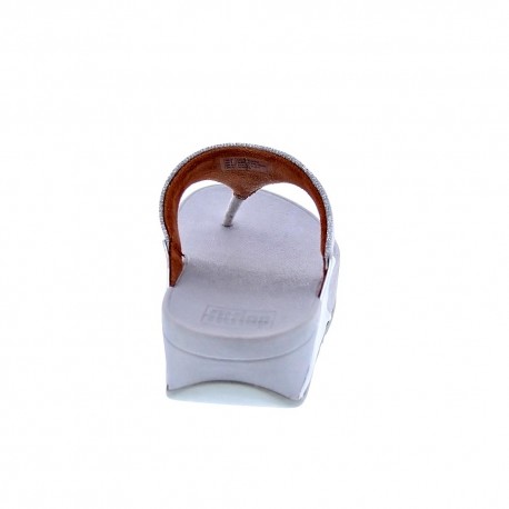 Sandalias FitFlop zapatos Mujer modelo Lulu Glitz Plata 