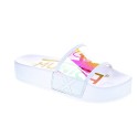 Chanclas Munich zapatos Mujer modelo Platform Iridescent Blanco 