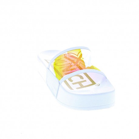 Chanclas Munich zapatos Mujer modelo Platform Iridescent Blanco 
