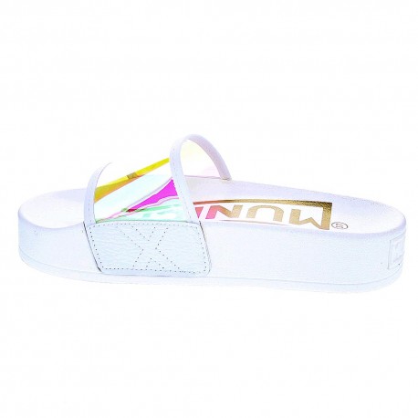 Chanclas Munich zapatos Mujer modelo Platform Iridescent Blanco 