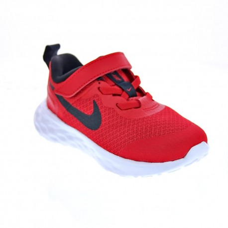 Zapatillas Nike zapatos Niño modelo Revolution 6. Rojo 