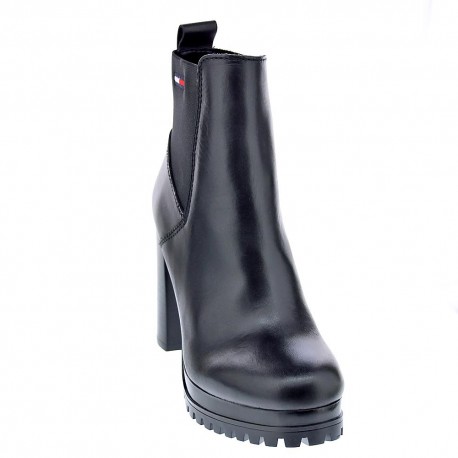 Botines Tommy Hilfiger zapatos Mujer modelo Hight Heel Negro 