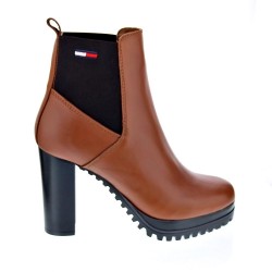 Botines Tommy Hilfiger zapatos Mujer modelo Hight Essential Marrón  2