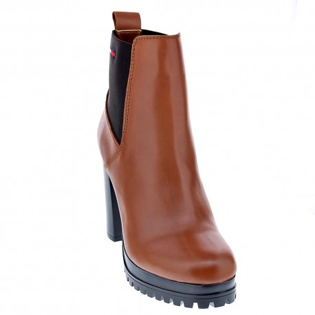 Botines Tommy Hilfiger zapatos Mujer modelo Hight Essential Marrón 
