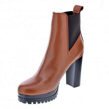 Botines Tommy Hilfiger zapatos Mujer modelo Hight Essential Marrón 