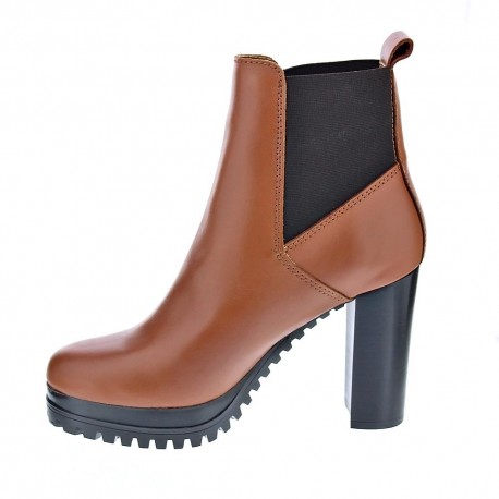 Botines Tommy Hilfiger zapatos Mujer modelo Hight Essential Marrón 