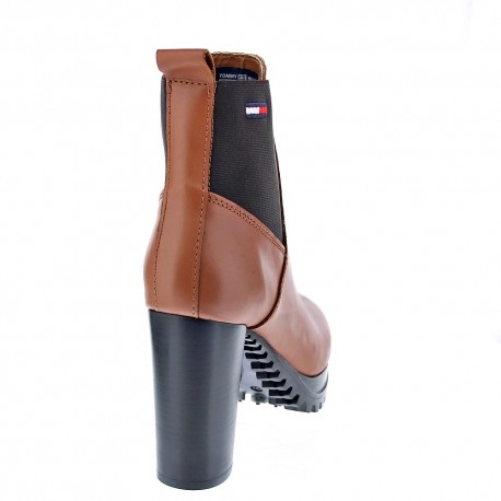 Botines Tommy Hilfiger zapatos Mujer modelo Hight Essential Marrón 