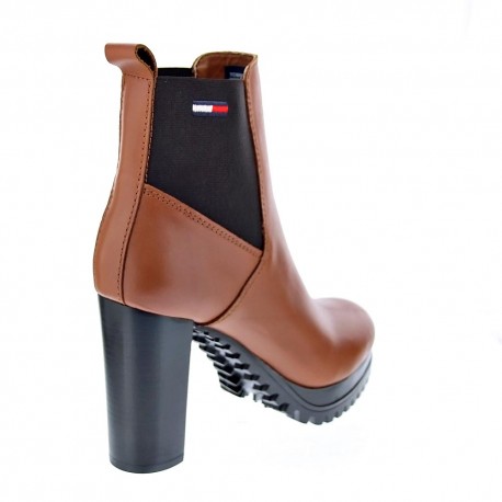 Botines Tommy Hilfiger zapatos Mujer modelo Hight Essential Marrón 