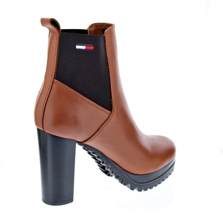 Botines Tommy Hilfiger zapatos Mujer modelo Hight Essential Marrón 
