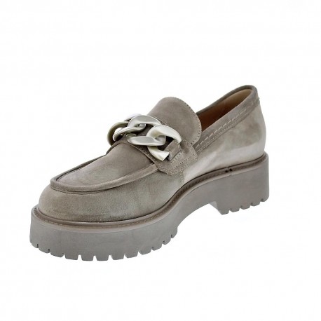 Mocasines Nero Giardini zapatos Mujer modelo I205110D Beige 