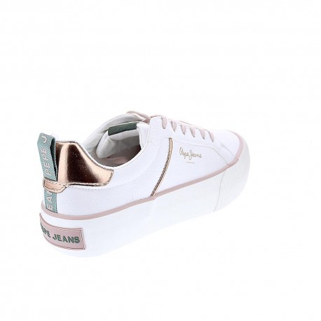 Zapatillas Pepe Jeans zapatos Mujer modelo Ottis. Blanco 