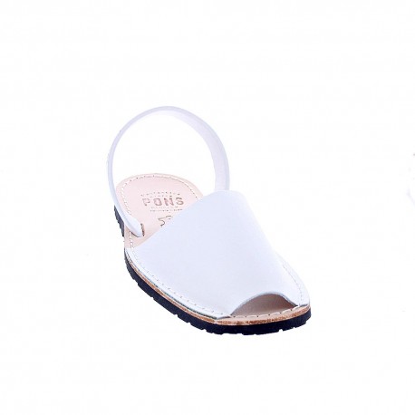 Abarcas menorquinas Avarca Pons zapatos Hombre modelo 550 Blanco 