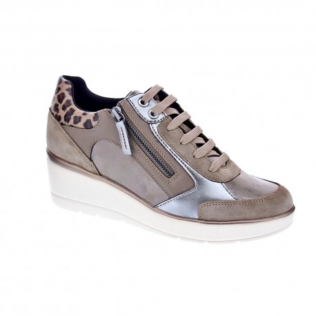 Zapatillas Geox zapatos Mujer modelo Ilde Beige 