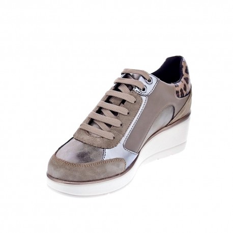 Zapatillas Geox zapatos Mujer modelo Ilde Beige 