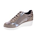 Zapatillas Geox zapatos Mujer modelo Ilde Beige 