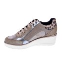 Zapatillas Geox zapatos Mujer modelo Ilde Beige 