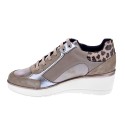 Zapatillas Geox zapatos Mujer modelo Ilde Beige 