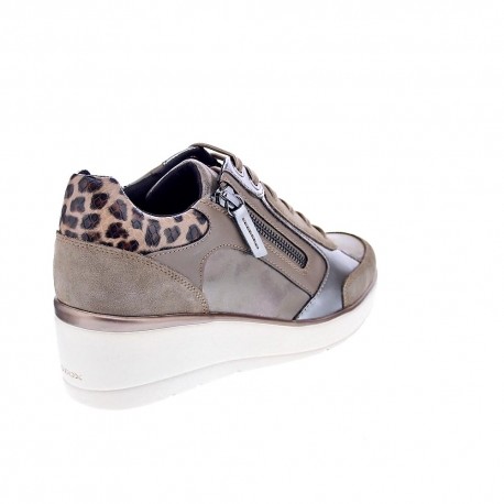 Zapatillas Geox zapatos Mujer modelo Ilde Beige 