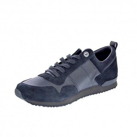 Zapatillas Tommy Hilfiger zapatos Hombre modelo Iconic Leather Negro 