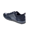 Zapatillas Tommy Hilfiger zapatos Hombre modelo Iconic Leather Negro 