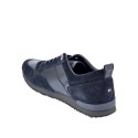 Zapatillas Tommy Hilfiger zapatos Hombre modelo Iconic Leather Negro 
