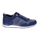 Zapatillas Tommy Hilfiger zapatos Hombre modelo Iconic Leather Azul 