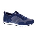 Zapatillas Tommy Hilfiger zapatos Hombre modelo Iconic Leather Azul 