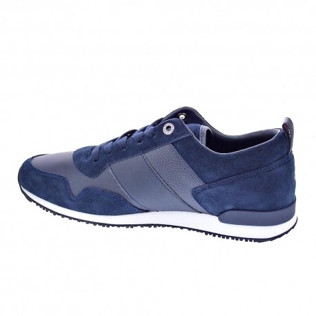 Zapatillas Tommy Hilfiger zapatos Hombre modelo Iconic Leather Azul 