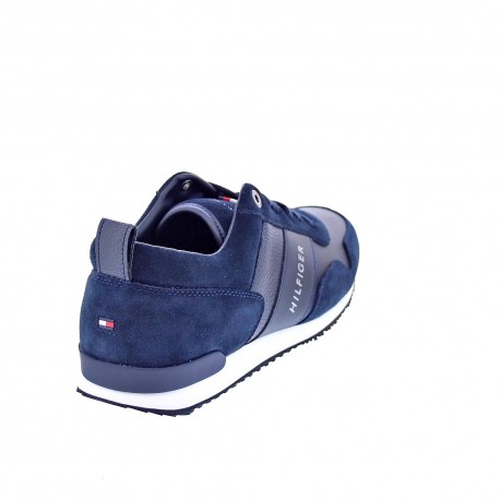 Zapatillas Tommy Hilfiger zapatos Hombre modelo Iconic Leather Azul 