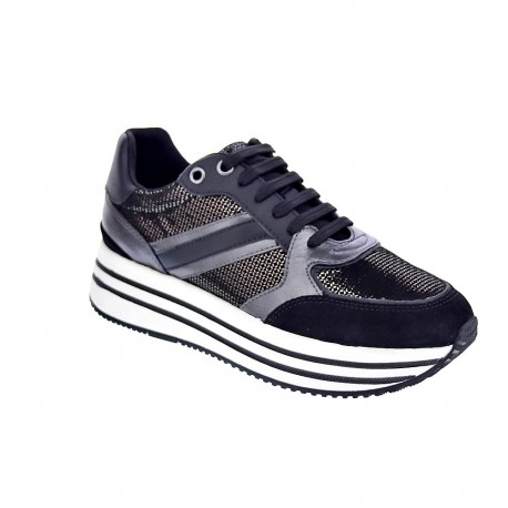 Zapatillas Geox zapatos Mujer modelo Kency Negro 