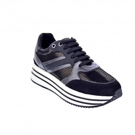 Zapatillas Geox zapatos Mujer modelo Kency Negro 